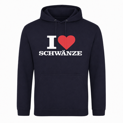 I ♥️  Schwänze Unisex Hoodie - French Navy