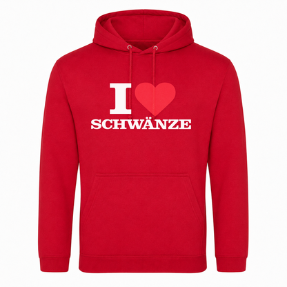 I ♥️  Schwänze Unisex Hoodie - rot
