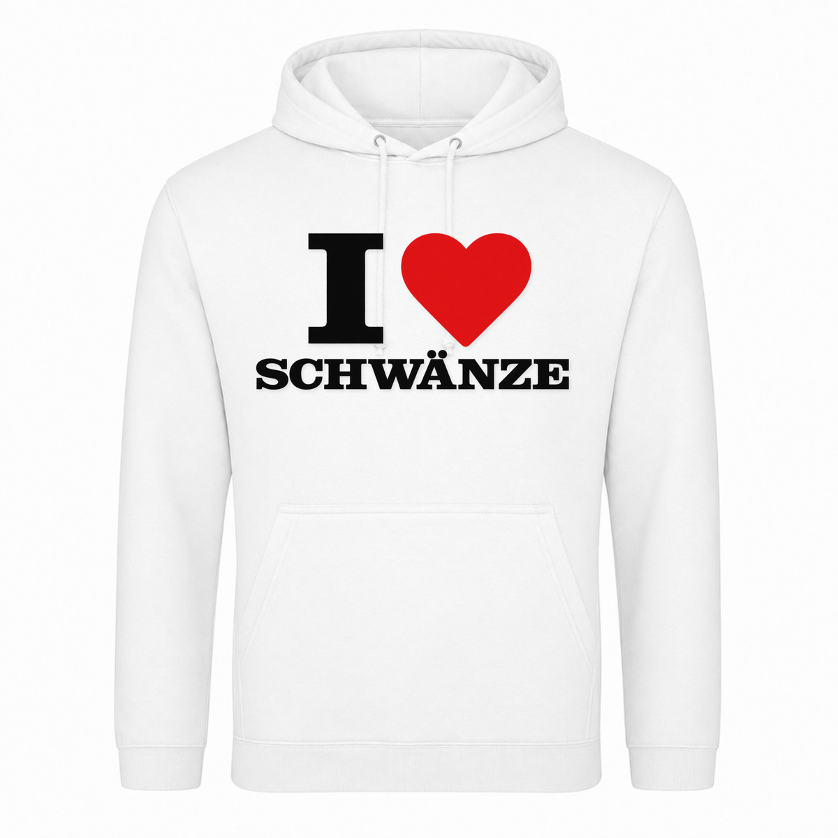 I ♥️  Schwänze Unisex Hoodie - Weiß