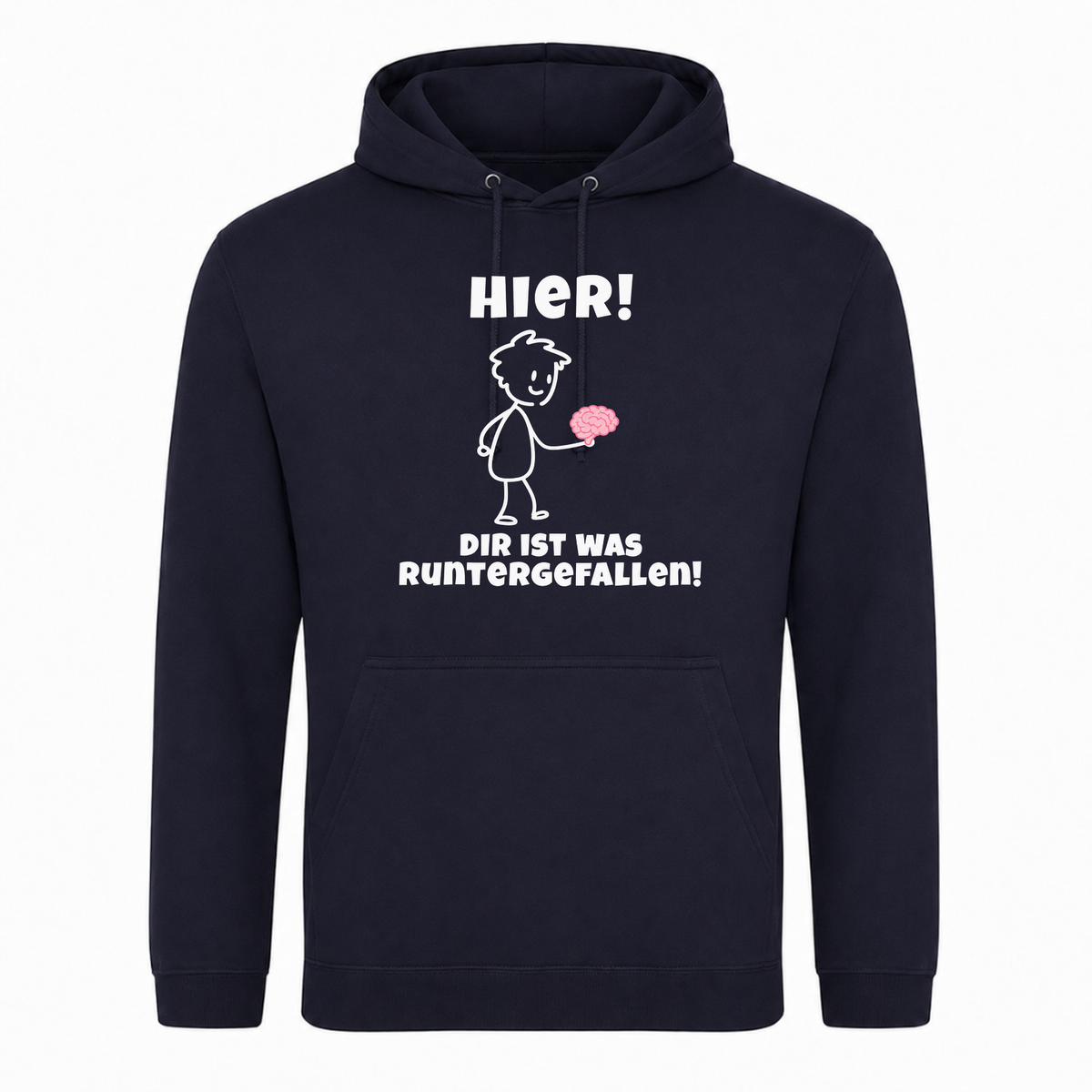 Unisex Hoodie Gehirn - French Navy