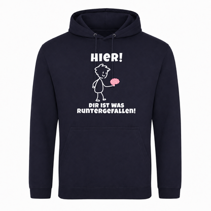 Unisex Hoodie Gehirn - French Navy