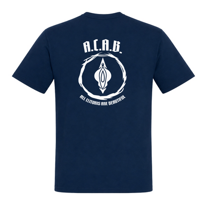 Unisex T-Shirt All Clitoris are Beautiful - French Navy - Rueckseite