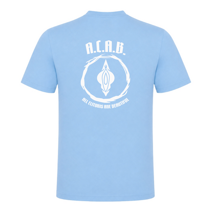 Unisex T-Shirt All Clitoris are Beautiful - Sky Blue - Rueckseite