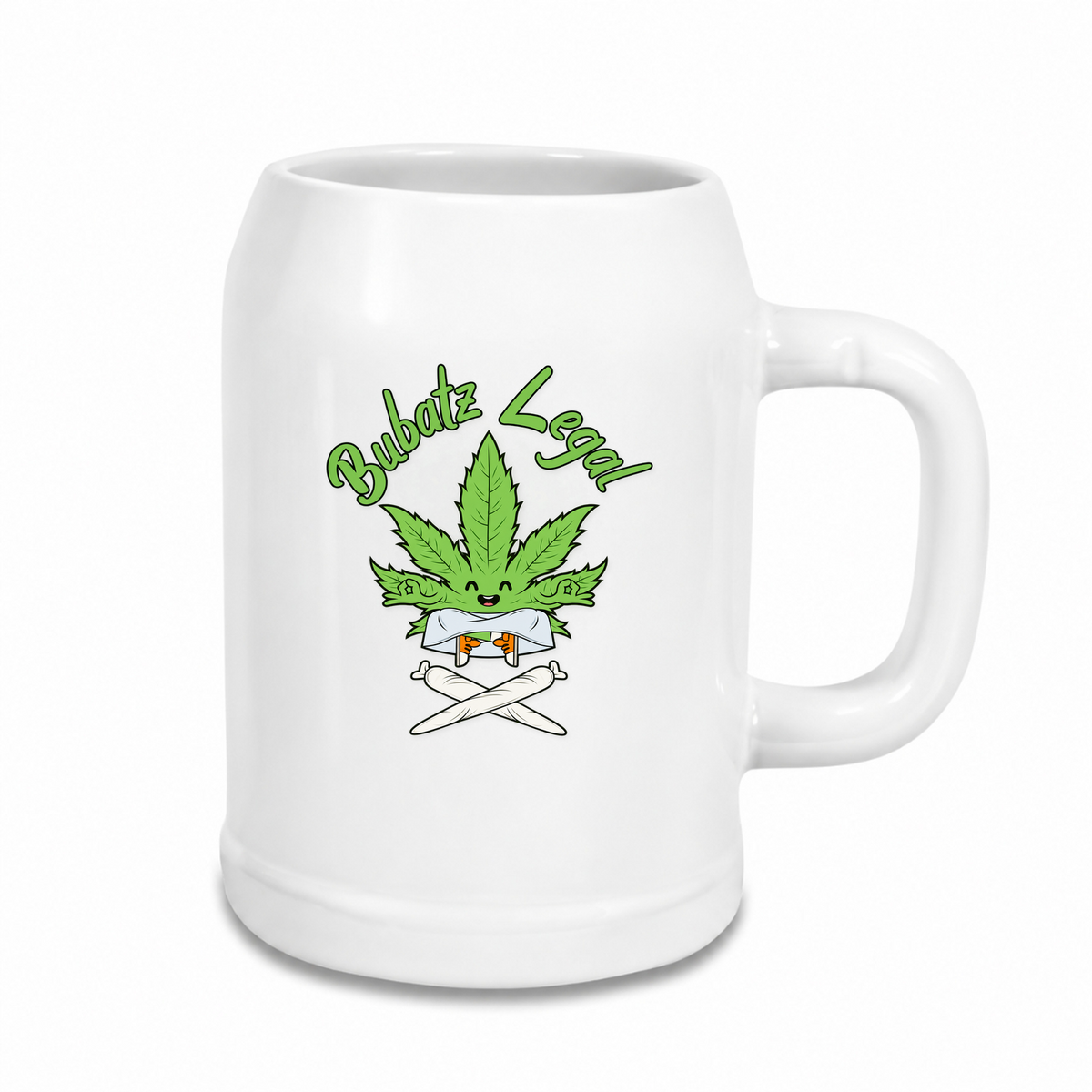 Bubatz Legal - Bierkrug - weiß