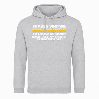 Unisex Hoodie Frauen sind wie Billigbier -  Heather Grey