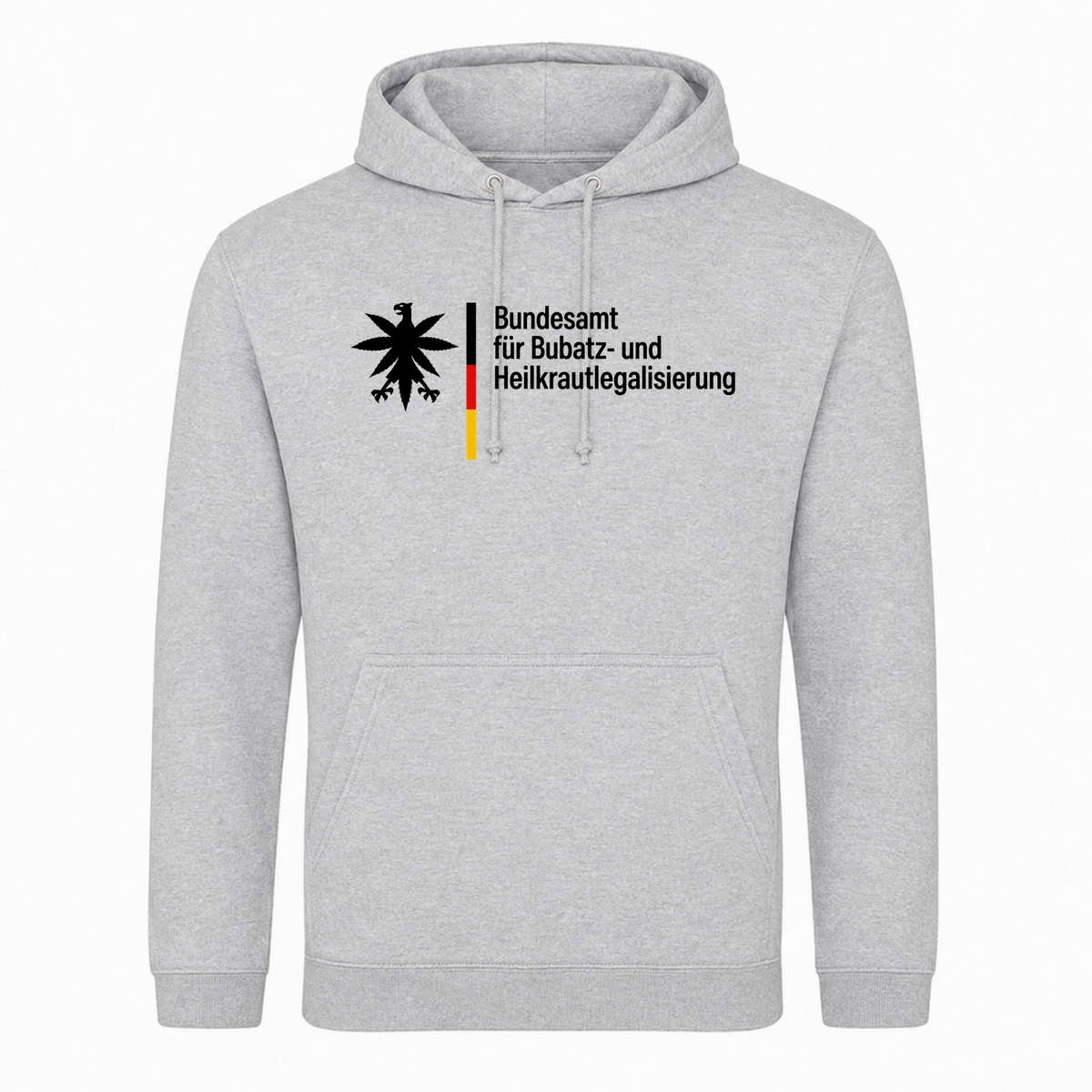 Unisex Hoodie Bundesamt für Bubatz -  Heather Grey