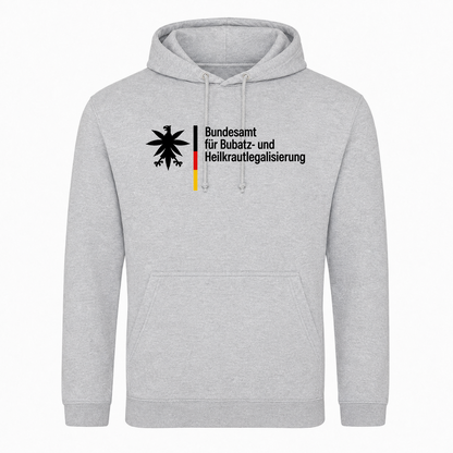 Unisex Hoodie Bundesamt für Bubatz -  Heather Grey