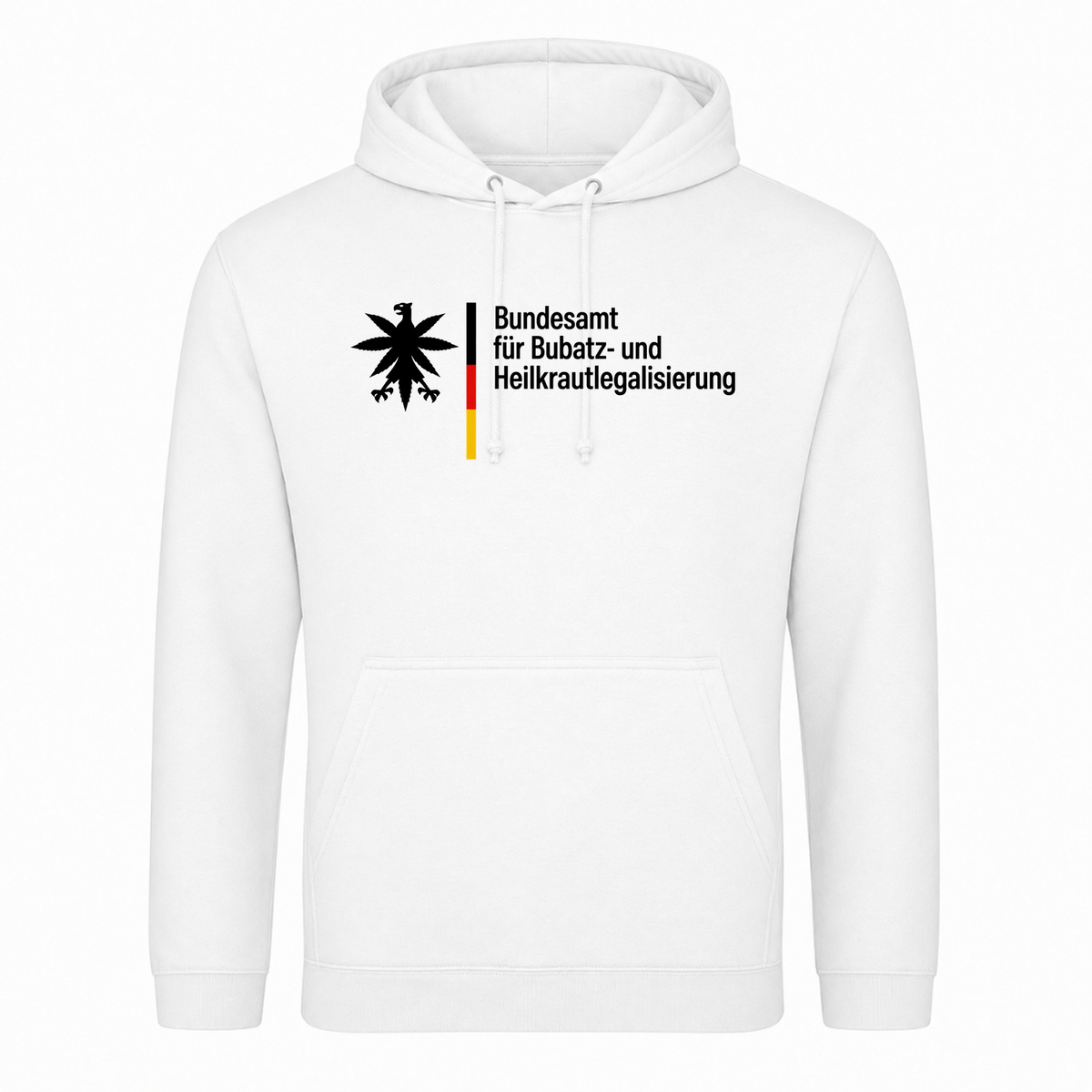 Unisex Hoodie Bundesamt für Bubatz - Weiß